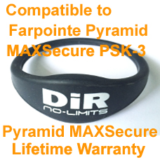 Proximity Wristband Farpointe Pyramid MAXSecure Format Compatible with Farpointe Pyramid PSK-3